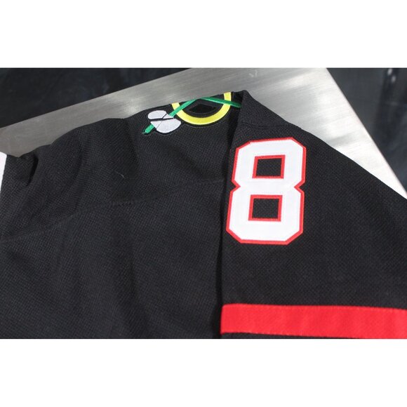 Reebok CCM Jersey V-Neck Pullover Chicago Blackhawks Kane #88 Size 54 Black PO18 - Picture 8 of 9